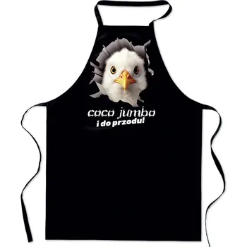 Kuchyňská zástěra Černá zástěra s potiskem kuchyňská vtipná na gril dámská pánská bavlna