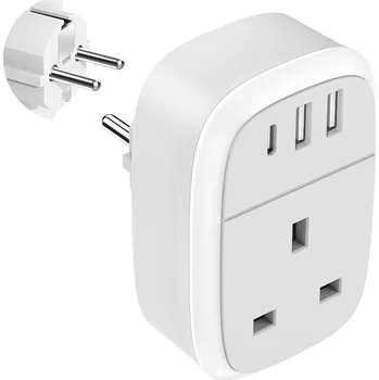 Elektrická zásuvka Elektrická Zásuvka rozbočka Lencent bílá