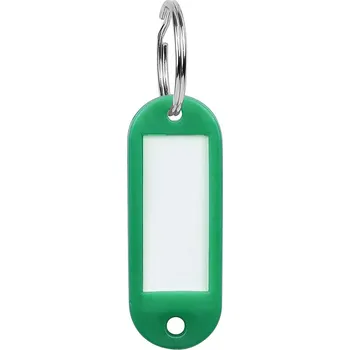 Rozlišovač klíče Richter Czech Visačka jmenovka na klíče s kroužkem RJ.58.ovál 58x22mm zelená (balení 50 ks)