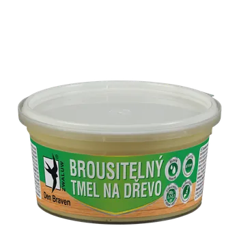 Průmyslové lepidlo DenBraven Brousitelný tmel na dřevo 250 g kelímek buk