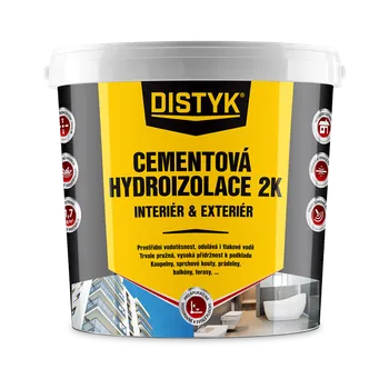 Průmyslové lepidlo DenBraven Cementová hydroizolace 2K INTERIÉR A EXTERIÉR DISTYK Line 7 kg šedá