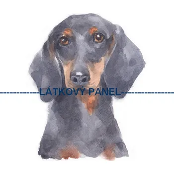 Látkový panel - Pes - PS-97 Velikost: 20x20cm, Materiál: Kočárkovina