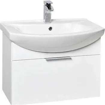 Koupelnový nábytek Krajcar Skříňka s umyvadlem 55x49,5x43cm, bílá - VÝPRODEJ 1ks