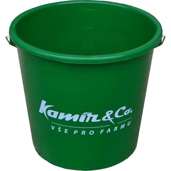 kbelík Kbelík plastový s logem KAMÍR a GEA, zelený, 5 l