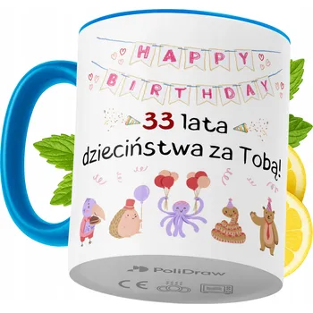 Hrnek Polidraw Hrnek Polidraw Narozeniny33 keramika 330 ml