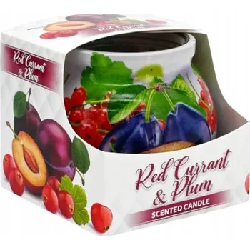 Svíčka Parafínová vonná svíčka Červený rybíz a Švestka Admit