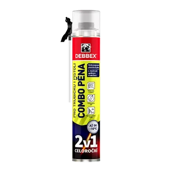 Průmyslové lepidlo DenBraven COMBO PĚNA pro trubičku i pistoli 750 ml pistolová dóza žlutá