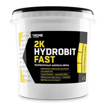 Průmyslové lepidlo DenBraven 2K Hydrobit Fast - Rychletuhnoucí asfaltová stěrka 30 kg kbelík