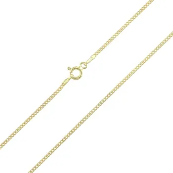 Řetízek Stříbrný pozlacený řetízek pancr délka řetízku 42cm