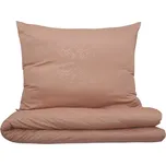 Povlečení DAMAŠEK mikro prodloužené LONKA starorůžové