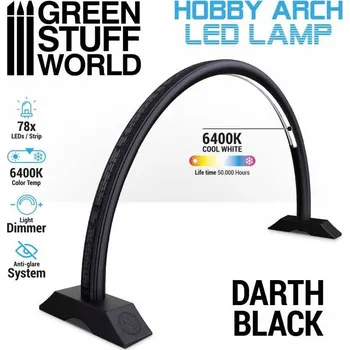 Lampička Stolní lampa Green Stuff World Hobby Arch černá, výkon až 24 W