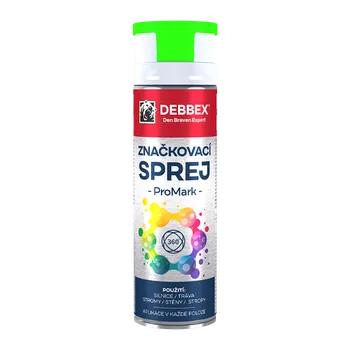 Průmyslové lepidlo DenBraven Značkovací sprej PROMARK 500 ml dóza zelená