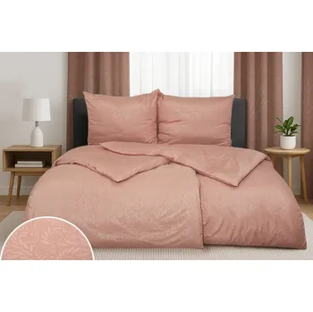 Povlečení Povlečení DAMAŠEK mikro 4dílné LONKA starorůžové
