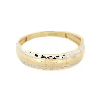 Prsten Zlatý prsten z kombinovaného zlata