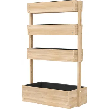 Vyvýšený záhon Vyvýšený záhon 88,5x45x140 cm | přírodní