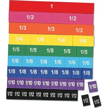 Dětské zboží Learning Resources Barevné zlomky - magnetické pěnové dlaždičky