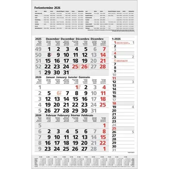 3-Monats-Planer Combi Grau 2026 - Korsch Verlag