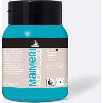 Speciální výtvarná barva Akrylová barva Maimeri Acrilico 500 ml – Tyrkys