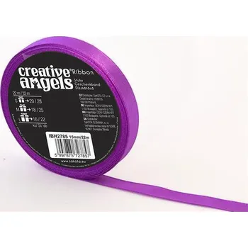 Stuha Neznámý Saténová stuha, fialová, 12 mm x 32 m, IBH2758