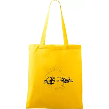 Kámen tupí nůžky - Taška bavlněná - 42 x 38 cm ( Žlutá )