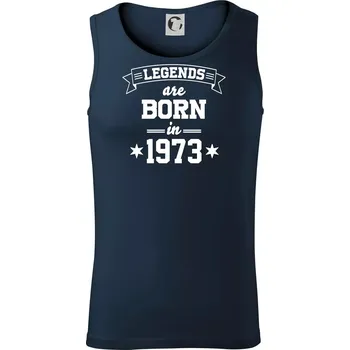 Legends are born in 1973 - Tílko pánské Core - XL ( Námořní modrá (velmi tmavá - téměř černá) )