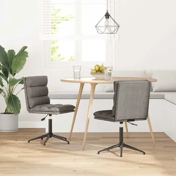 Jídelní židle OMAXI Jídelní židle 2 ks šedé umělá kůže 568526