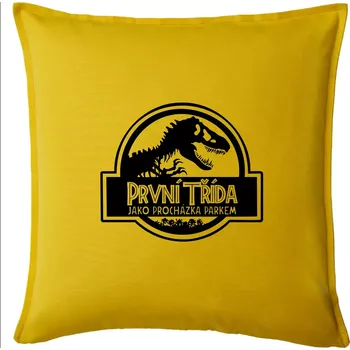 Polštář První třída jako procházka parkem - Polštář 50x50 - 50x50 - Pouze potah ( Žlutá )