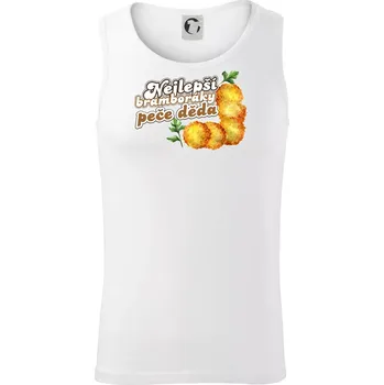 Nejlepší bramboráky peče děda - Tílko pánské Core - L ( Bílá )