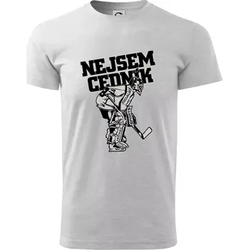 Pánské tričko Nejsem cedník - Triko extra velké (5-8XL) - 8XL ( Světlešedý Melír )