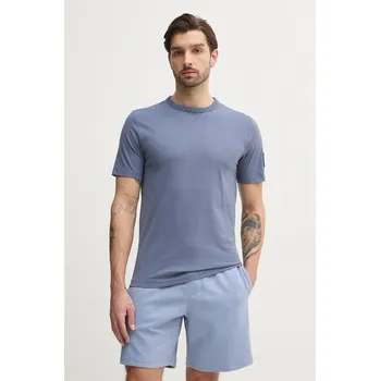 Bavlněné tričko Calvin Klein Jeans J30J323484 modrá 95X, vel. M