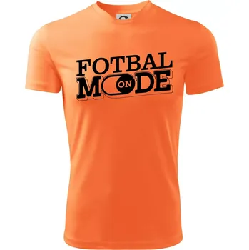 Chlapecké tričko Fotbal mode - Dětské triko sportovní (dresovina) - 122 cm/6 let ( Neon mandarine )