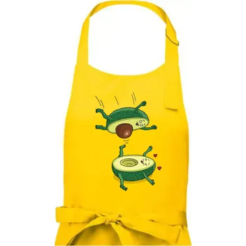 Kuchyňská zástěra Sex avokádo (Hana-creative) - Pánská zástěra na vaření - Univerzální velikost ( Žlutá )