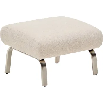 Taburet Kave Home Béžová čalouněná podnožka Amsen 68 x 55 cm