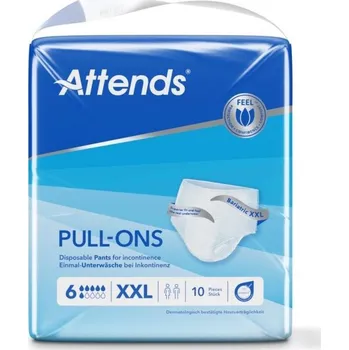 Inkontinenční kalhotky Attends Pull-Ons 6 XXL—Kalhotky natahovací absorpční 10 ks