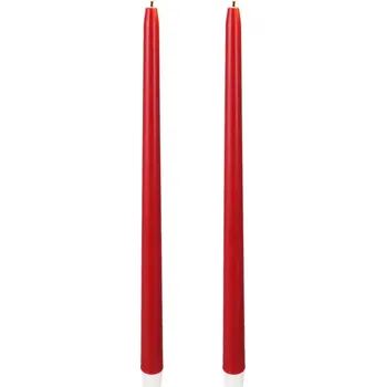 Svíčka NoName LED svíčka 380 mm 2 ks červená