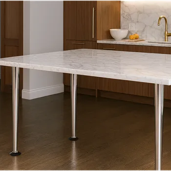 Nábytkové kování Interex Sada 4 stolových noh STAR / Lesklý chrom 715 mm