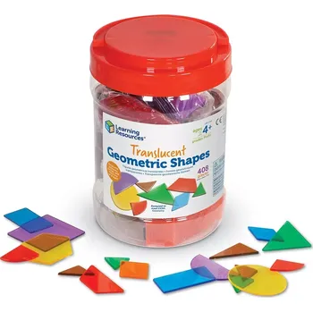 Dřevěná hračka Learning Resources Průsvitné geometrické tvary