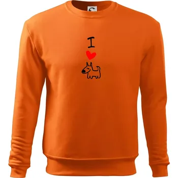 Pánská mikina I love dogs - Mikina Essential pánská - L ( Oranžová )