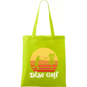 Disc golf postava vintage - Taška bavlněná - 42 x 38 cm ( Limetková )