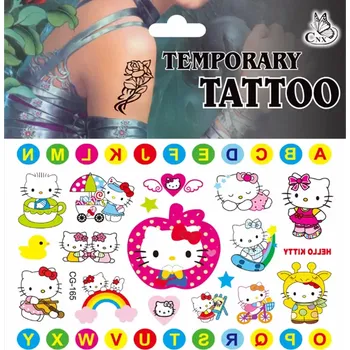 Odstranitelné tetování Dětské dočasné tetování - HELLO KITTY 2 (Značka: TAKARA TOMY)