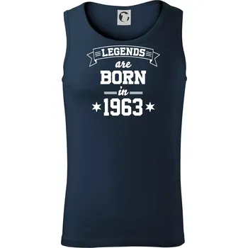 Legends are born in 1963 - Tílko pánské Core - L ( Námořní modrá (velmi tmavá - téměř černá) )
