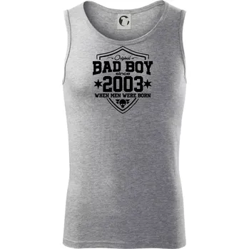 Pánské termoprádlo Bad boy since 2003 - Tílko pánské Core - M ( Tmavě šedý melír )