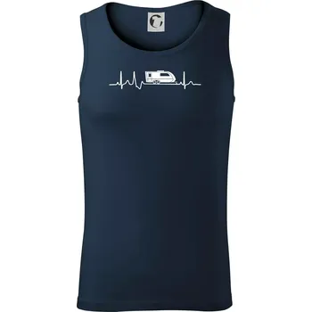 EKG karavan - Tílko pánské Core - S ( Námořní modrá (velmi tmavá - téměř černá) )