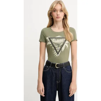Pánské tričko Tričko Guess W5YI13.J1314 zelená 78X, vel. S