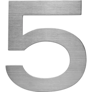 Domovní číslo Richter Czech Číslo domovní RN.150L.5.N "5" nerez 2D - 150mm
