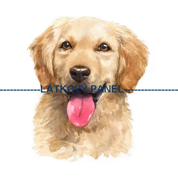 Látkový panel - Pes - PS-77 Velikost: 15x15cm, Materiál: Kočárkovina