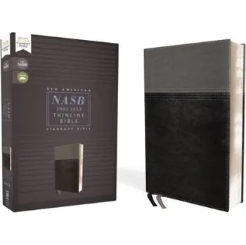 NASB, Thinline Bible, Leathersoft, Black, Red Letter, 1995 Text, Comfort Print - Zondervan
