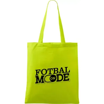 Fotbal mode - Taška bavlněná - 42 x 38 cm ( Limetková )