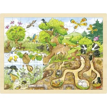 Puzzle GOKI Příroda – dřevěné puzzle 96 dílů