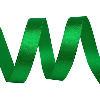 Atlasová stuha šíře 12 mm, barva 19 zelené kapradí